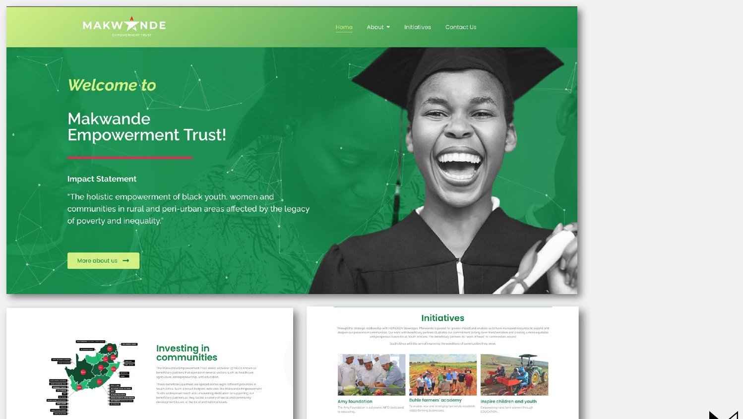 Makwande Empowerment Trust website design