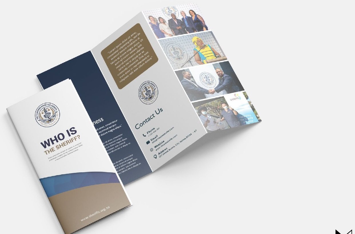 Who is the Sheriff tri-fold brochure